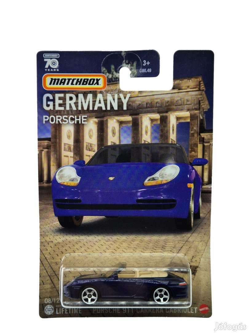 Porsche 911 Carrera Cabriolet -  Matchbox - 1:64