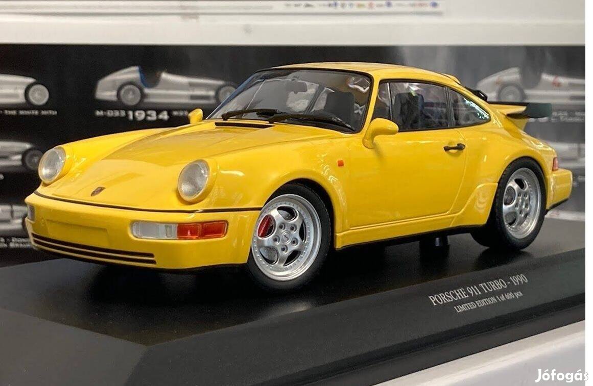 Porsche 911 (964) Turbo 3.6 1990 yellow 1:18 1/18 Minichamps