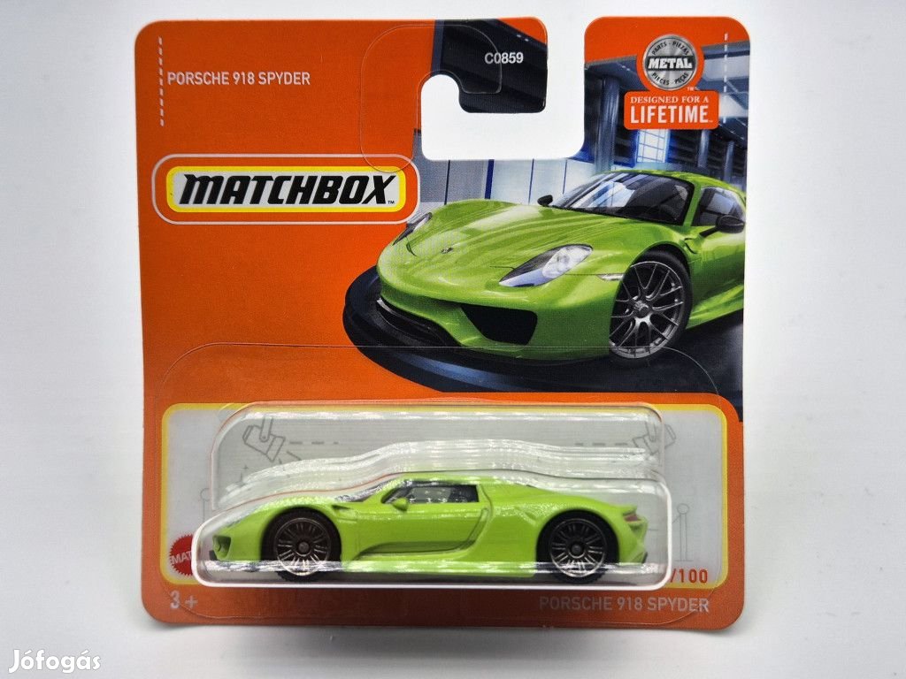 Porsche 918 Spyder - 45/100  - bliszteres -  Matchbox - 1:64