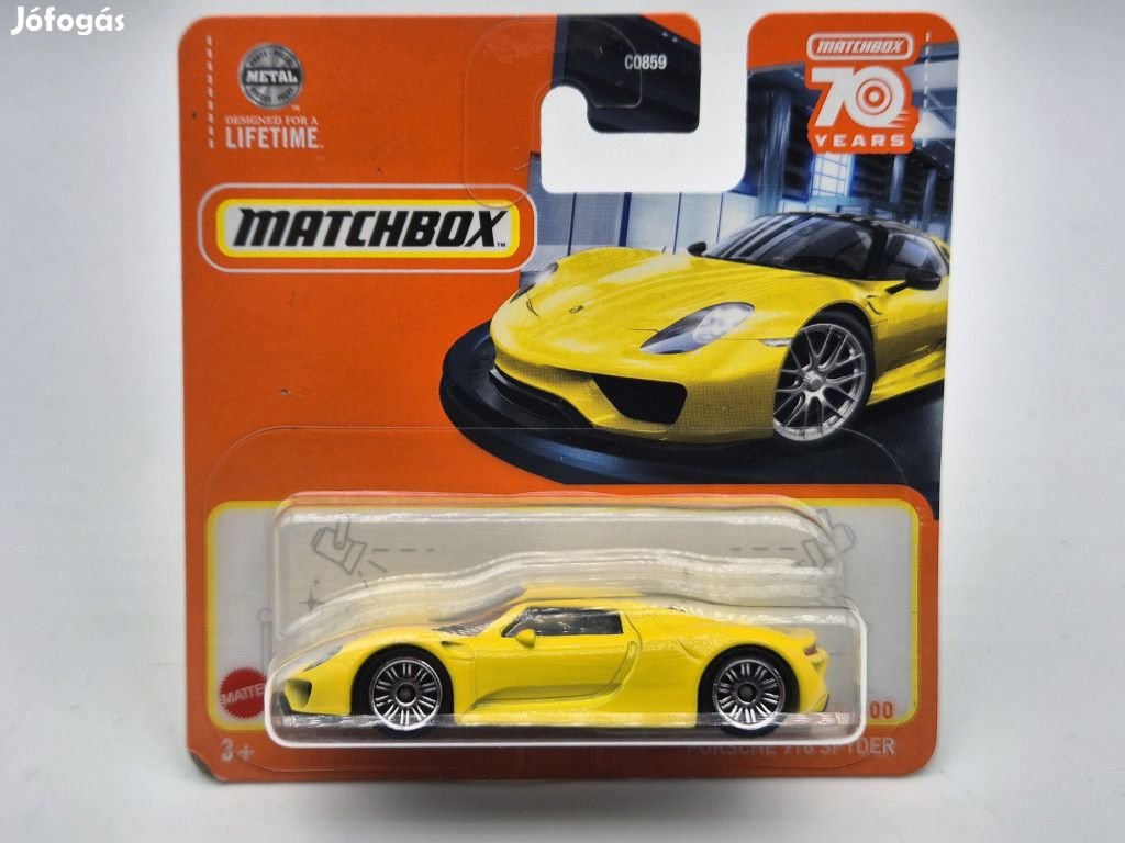 Porsche 918 Spyder - 77/100  - bliszteres -  Matchbox - 1:64