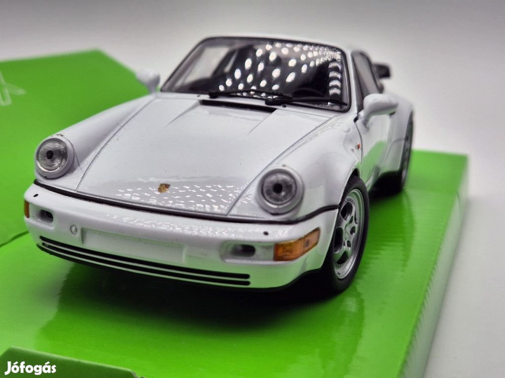 Porsche 964 turbo (2009) - fehér -  Welly - 1:24
