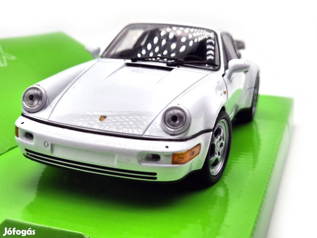 Porsche 964 turbo (2009) - fehér -  Welly - 1:24