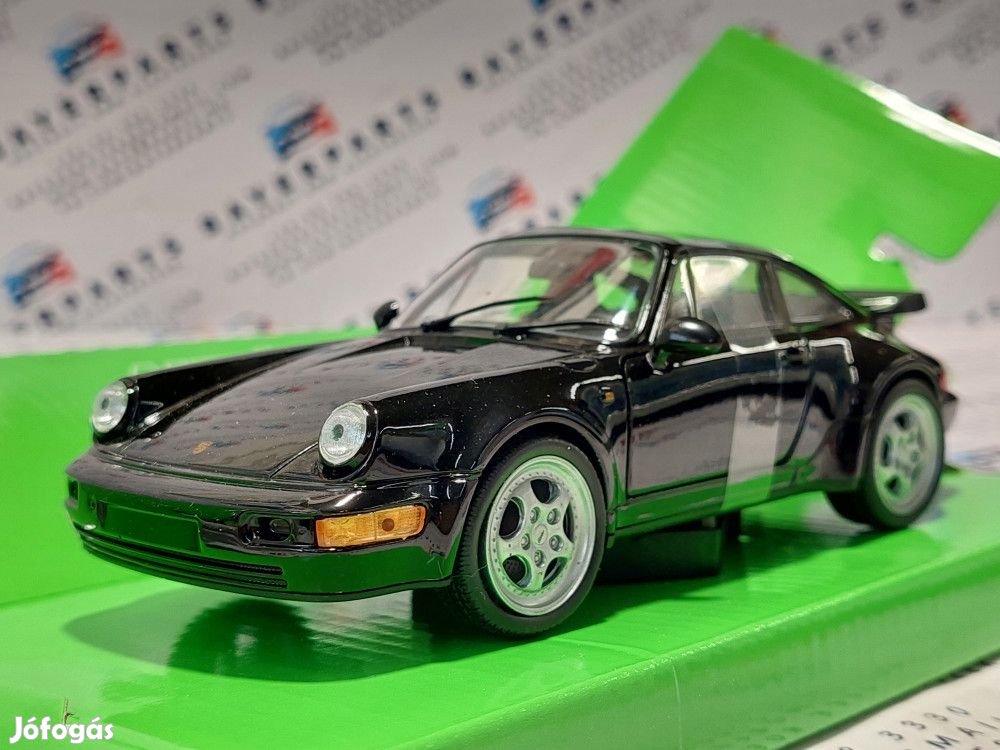 Porsche 964 turbo (2009) - fekete -  Welly - 1:24