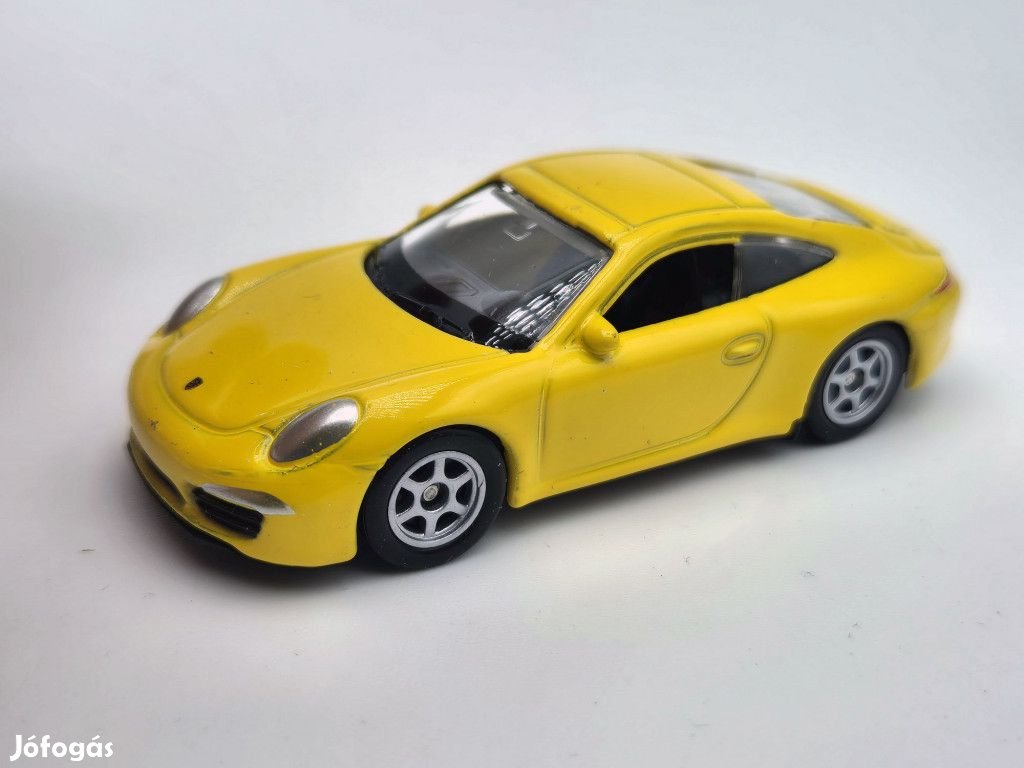Porsche Carrera 4S 911 - sárga -  Welly - 1:64