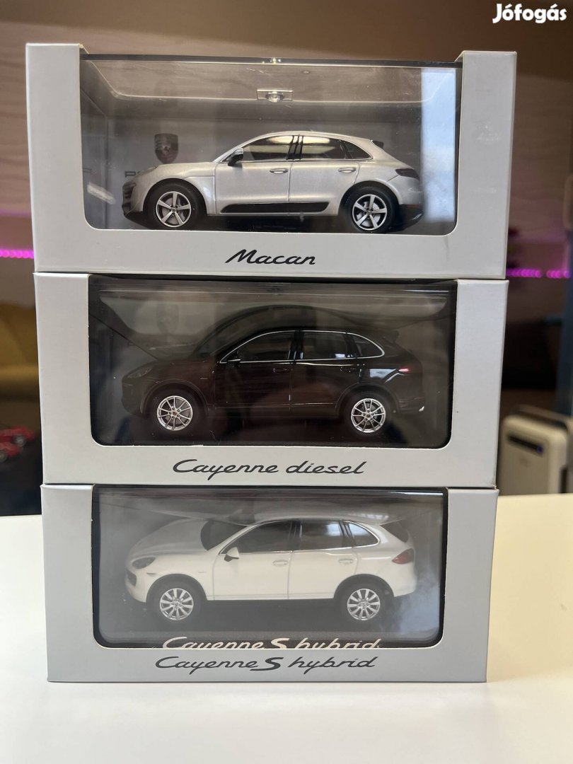 Porsche Cayenne és Macam 1:43 Minichamps modellek WAP