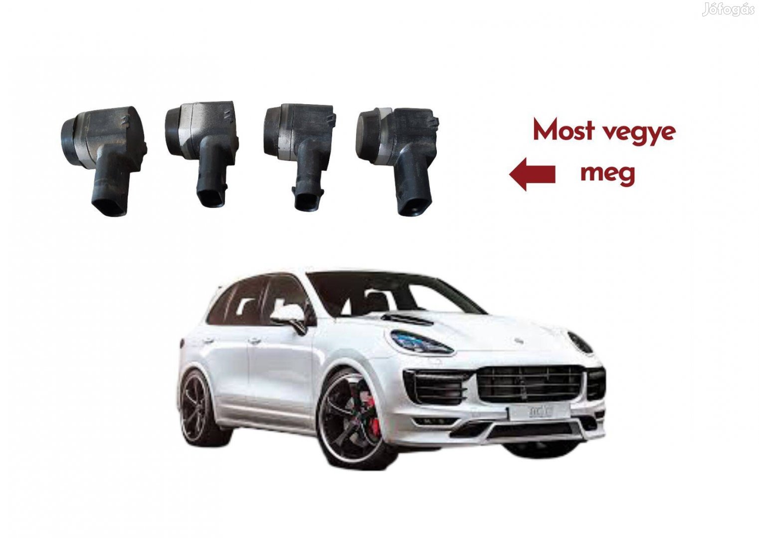 Porsche Cayenne lökhárító PDC szenzor, tolatóradar garnitúra