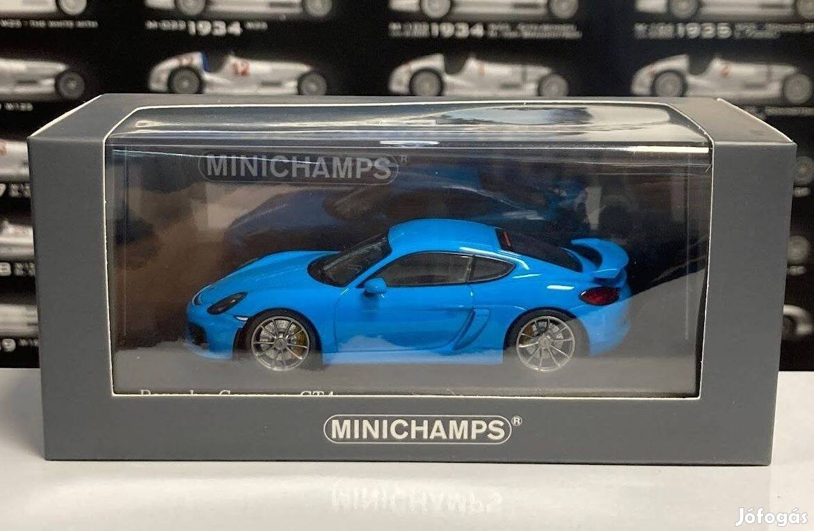 Porsche Cayman GT4 2015 Riviera blau 1:43 1/43 Minichamps