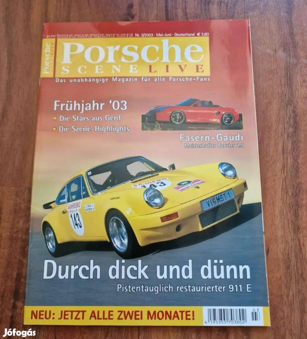 Porsche Scene LIVE Nr.3/2003 Német Porsche Magazin