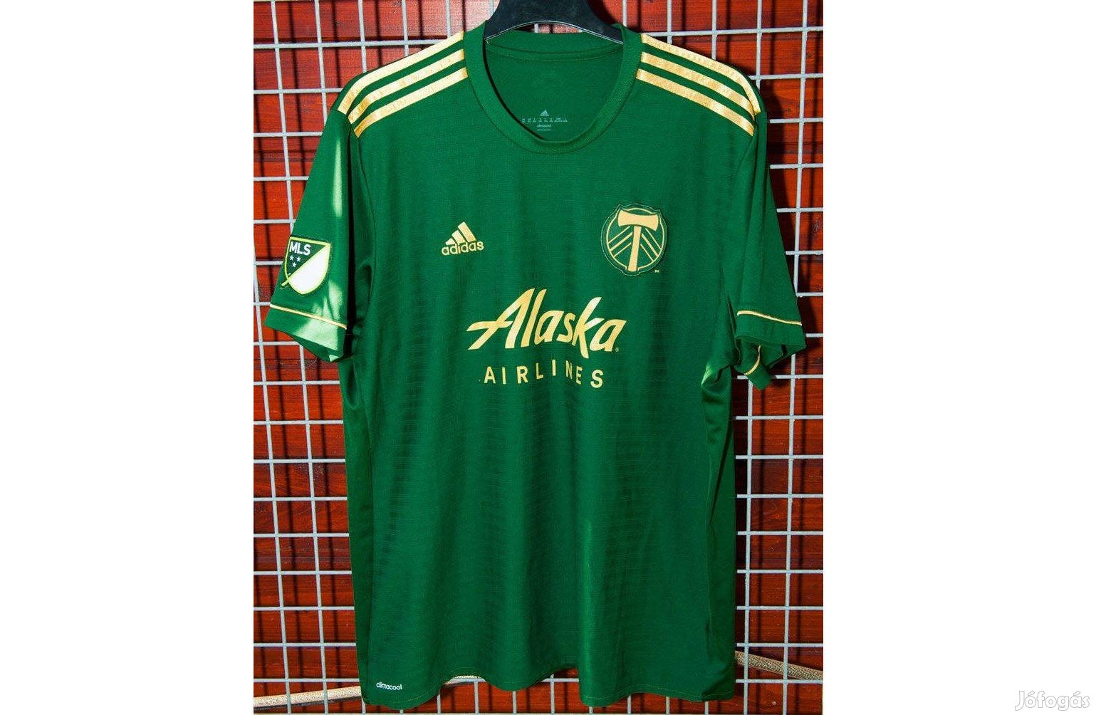 Portland Timbers eredeti adidas 2017-18-as zöld MLS mez