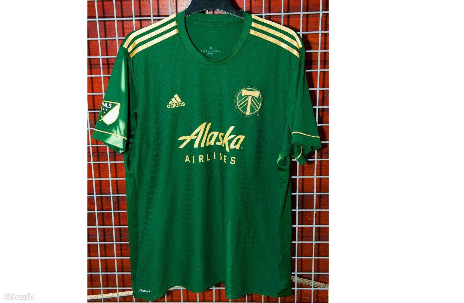 Portland Timbers eredeti adidas zöld 2017-18 MLS mez