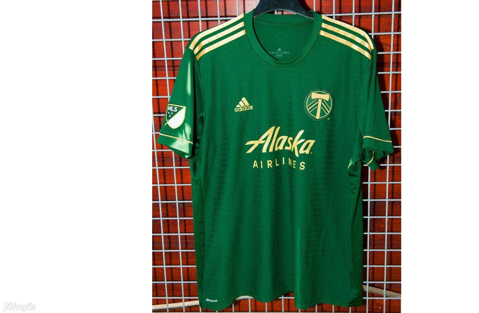 Portland Timbers zöld eredeti adidas 2017-18 MLS mez