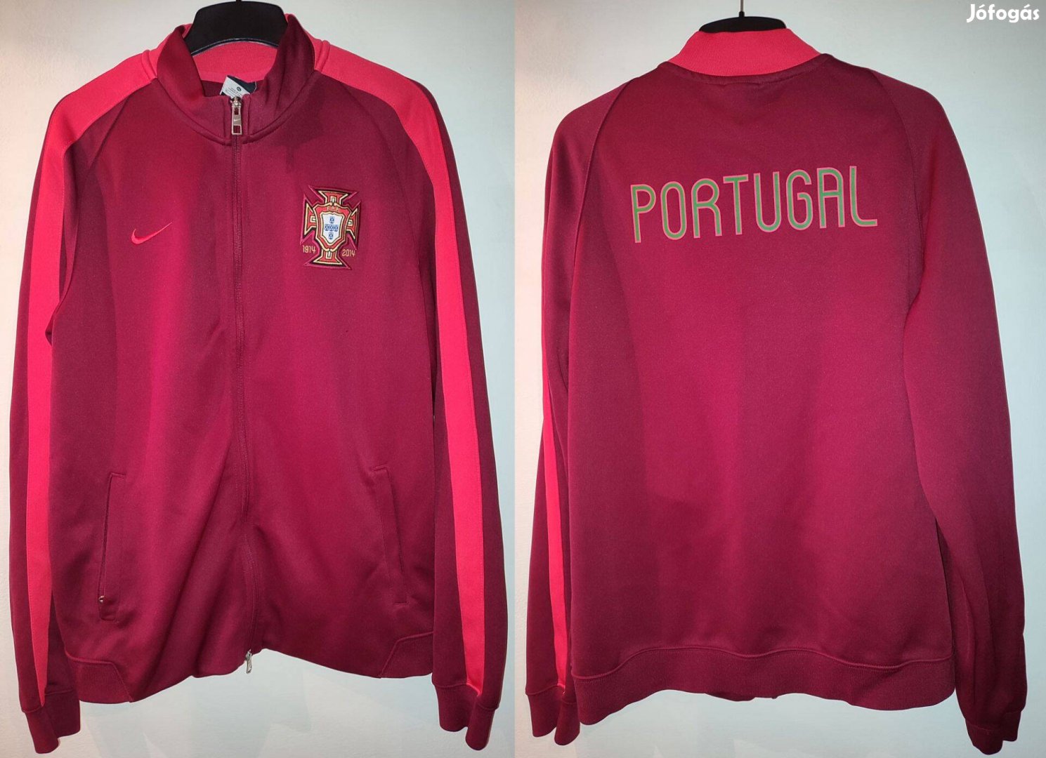 Portugál válogatott bordó eredeti Nike centenáriumi pulóver (XL)