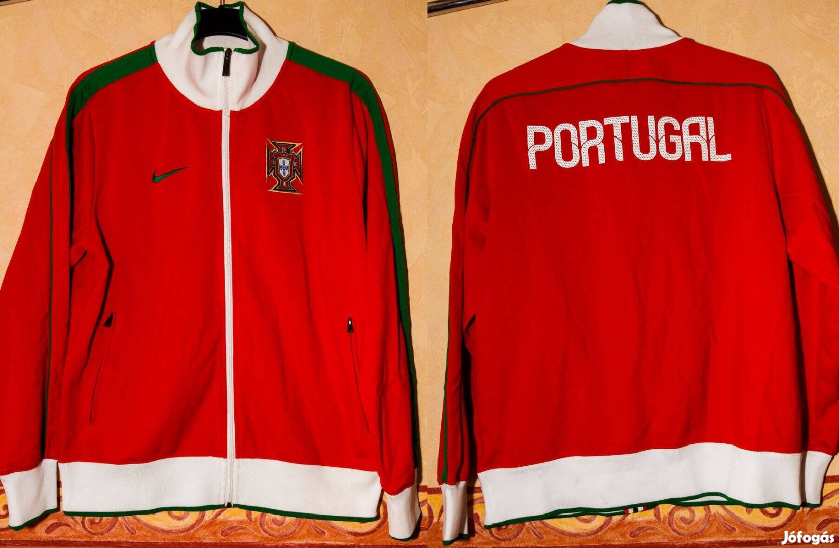 Portugál válogatott eredeti Nike pulóver (L-es)