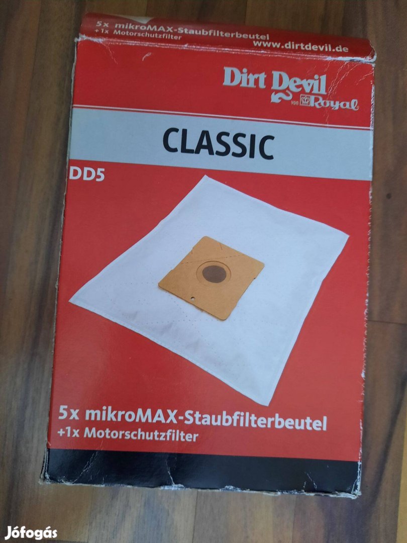 Porzsák Dirt Devil DD5 Classic porszívó