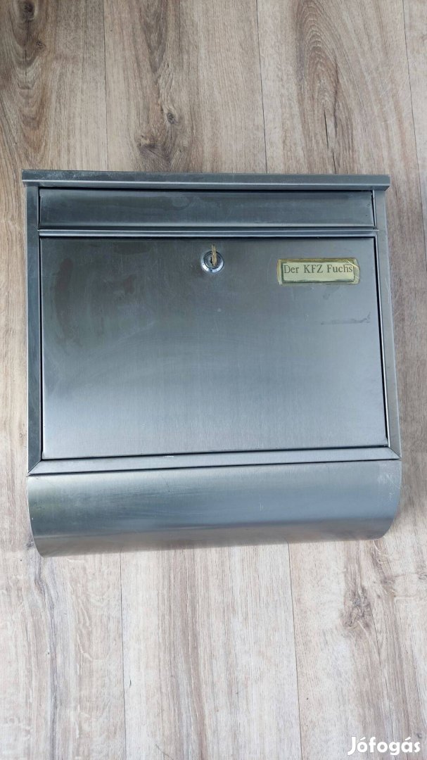 Postaláda újságtartóval ezüst 1 kulccsal