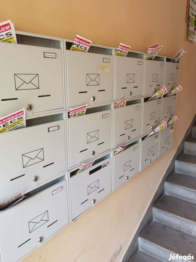 Postaládás Szórólapterjesztőt keresünk heti fizetés Fix 100.000 Ft.