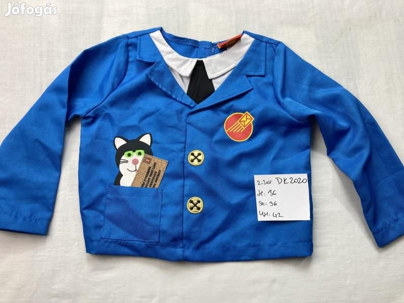 Postás Pet jelmez, postás jelmez DK2020