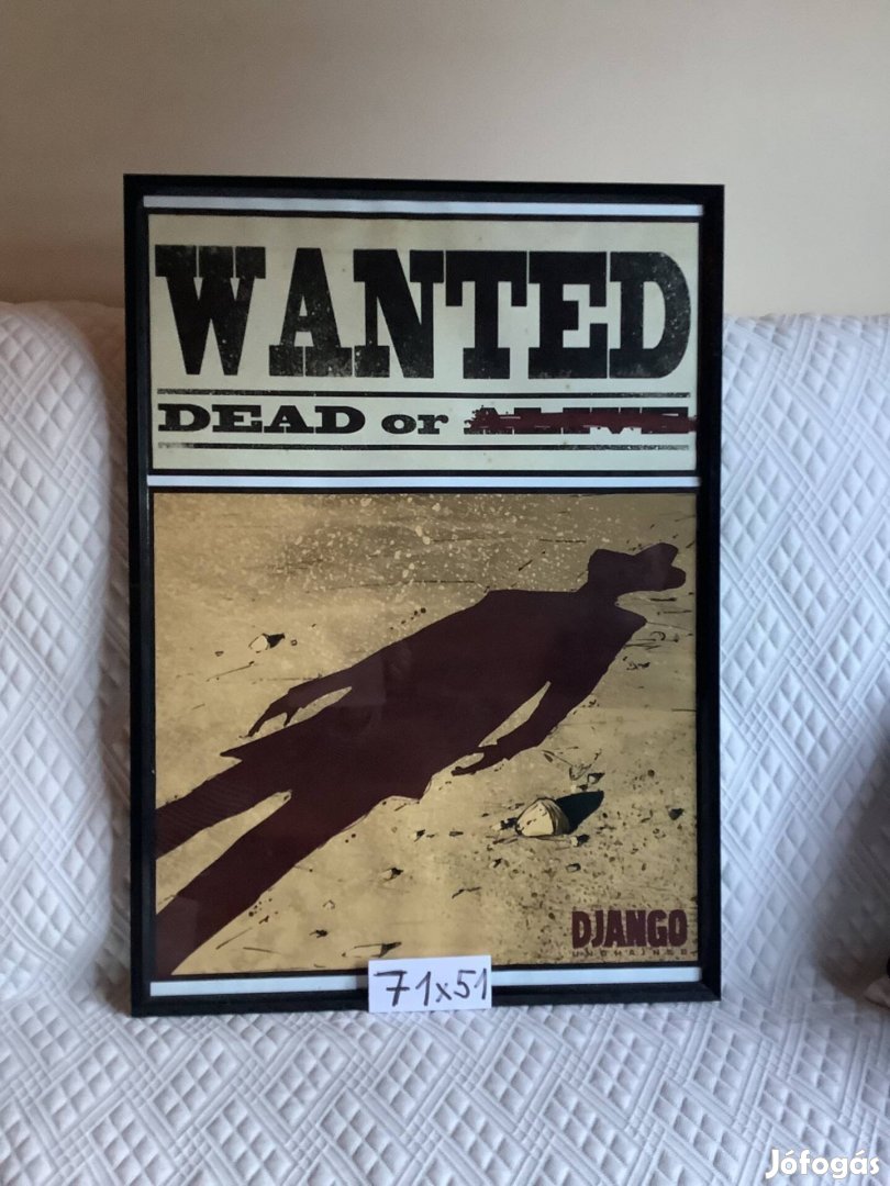 Poszter kép, fekete keretben, 71x51 cm , üveg alatt