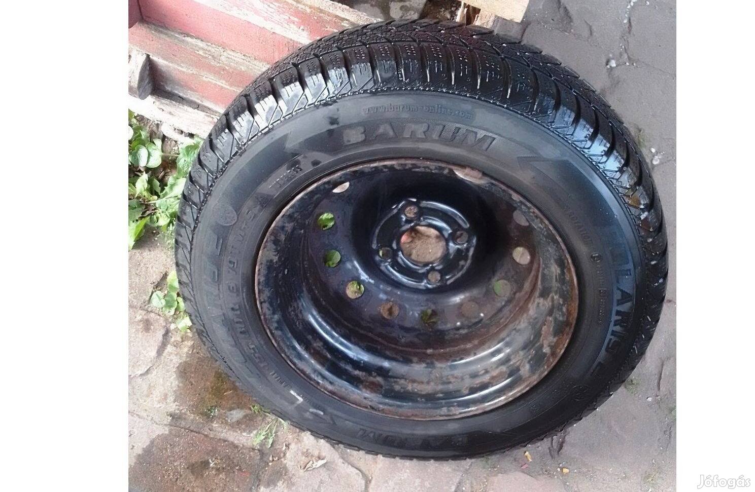 Pótkerék. 1db 4x100/13" GM-Suzuki kerék, téligumi acélfelnin