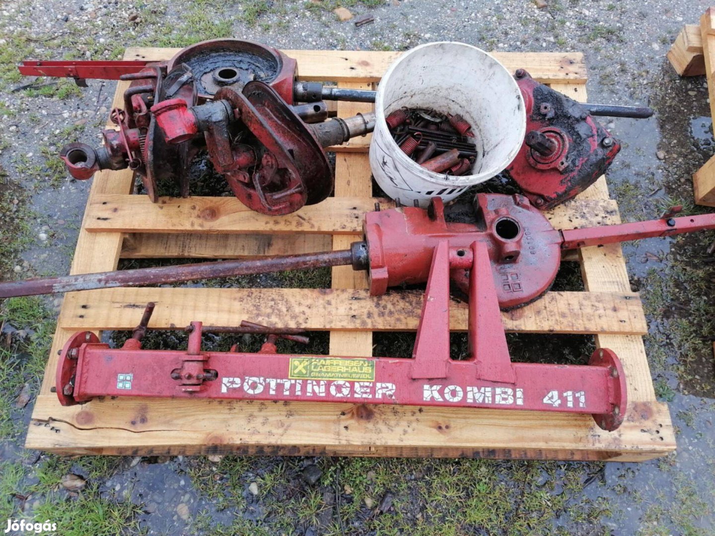 Pöttinger Kombi 411 rendsodró, rendterítő bontott alkatrészek