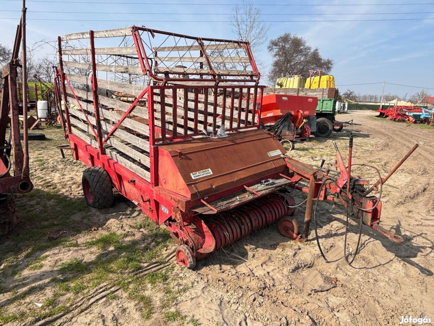 Pöttinger hamszter rendfelszedő kocsi