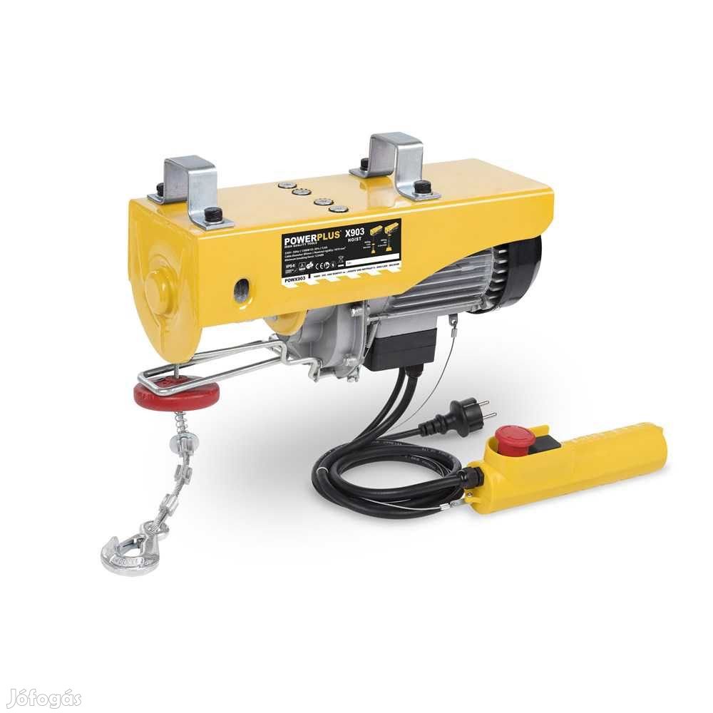 PowerPlus POWX900 elektromos csörlő 500W teljesítmény, 200 kg (6 méte
