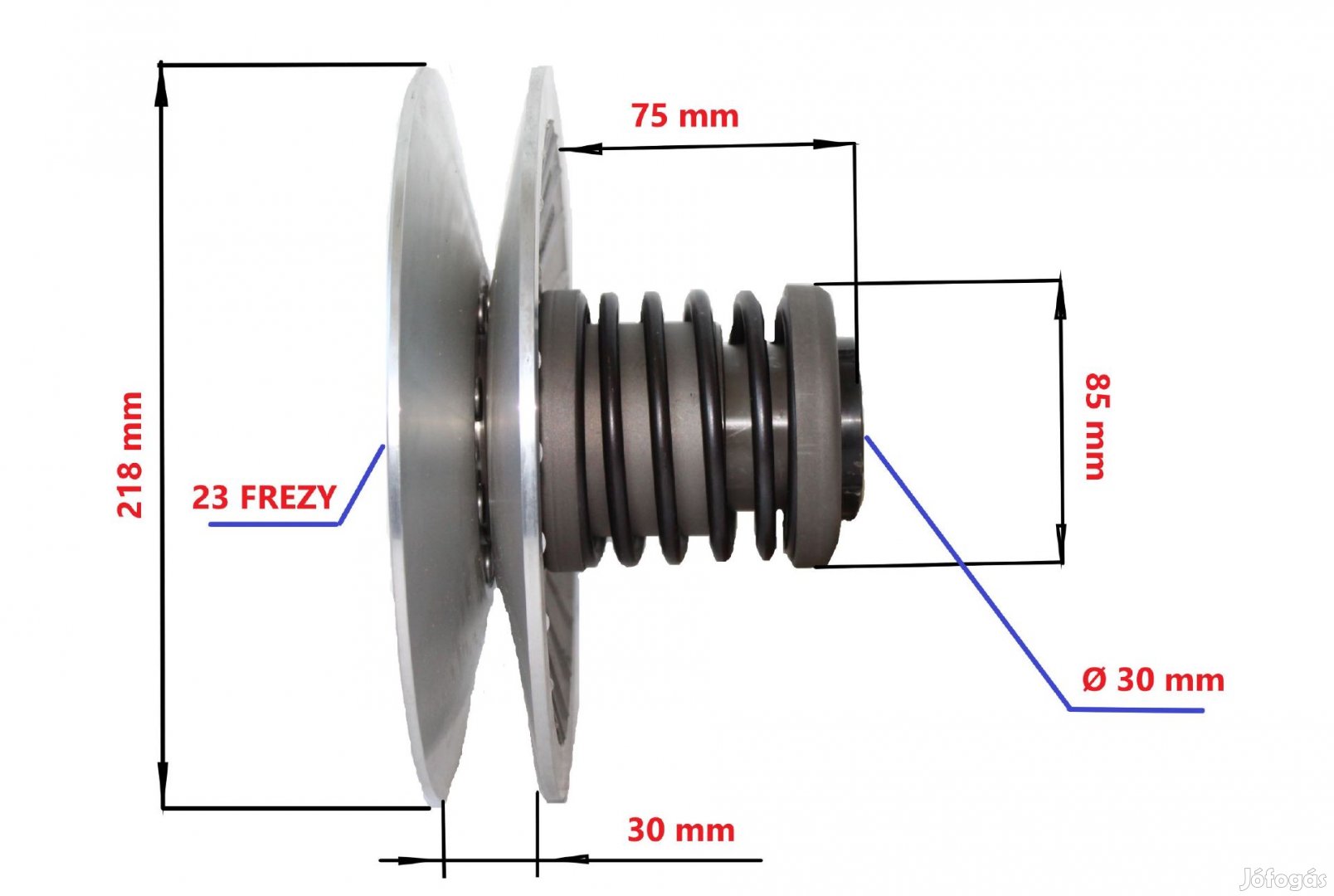Power Force CF MOTO 500HL hátsó szíjtárcsa SOT00003