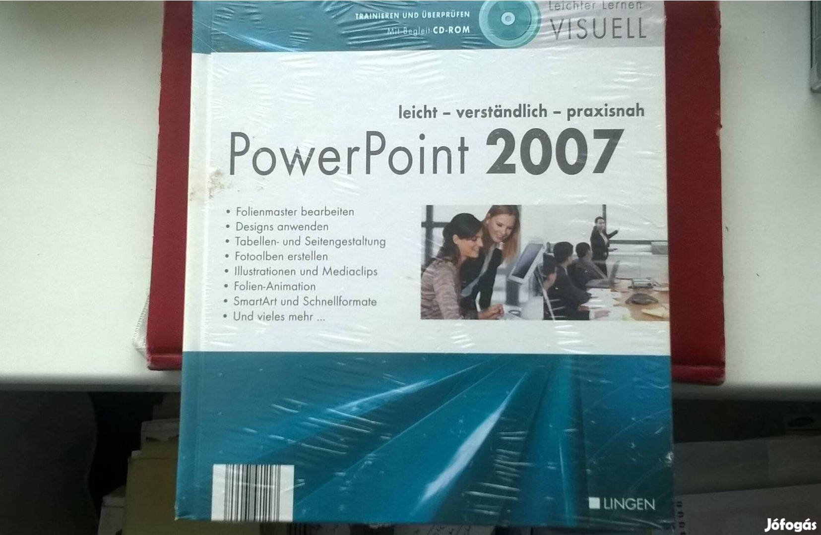Power Point 2007, német nyelvű , bontatlan ,fóliás könyv CD-vel