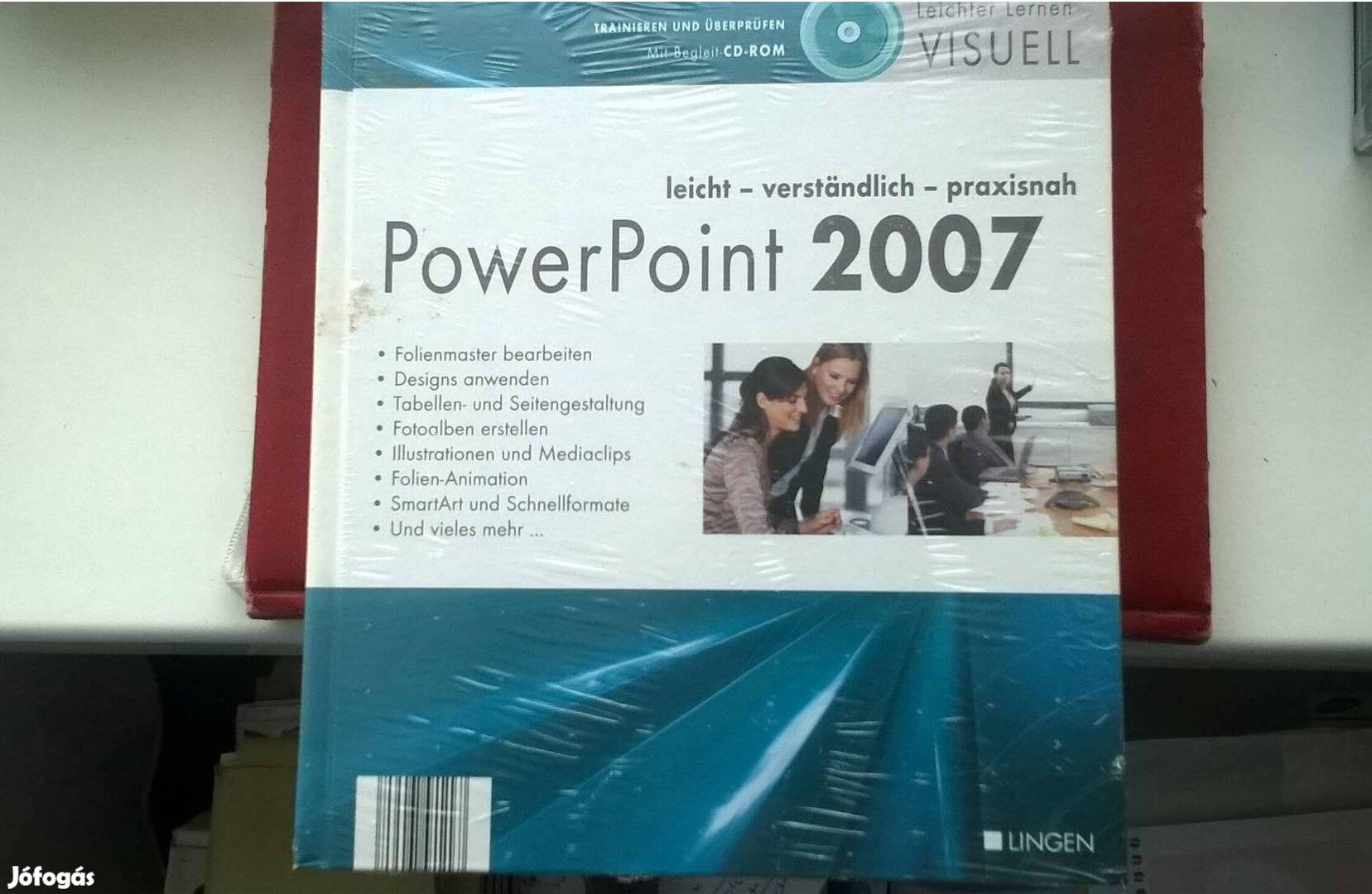 Power Point 2007, német nyelvű , bontatlan ,fóliás könyv CD-vel