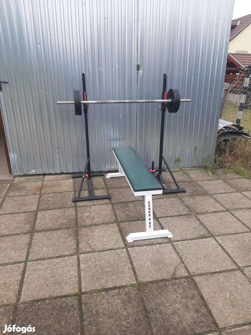 Power & co fekvenyomó pad domy rúdtartó állvány rúd