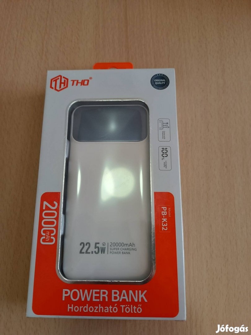 Power bank 20000 mah töltő , hordozható töltő