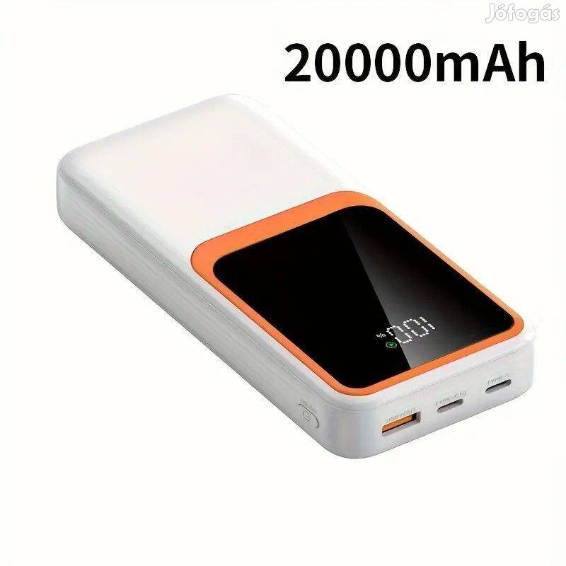Powerbank 20000mAh, gyorstöltő, Új