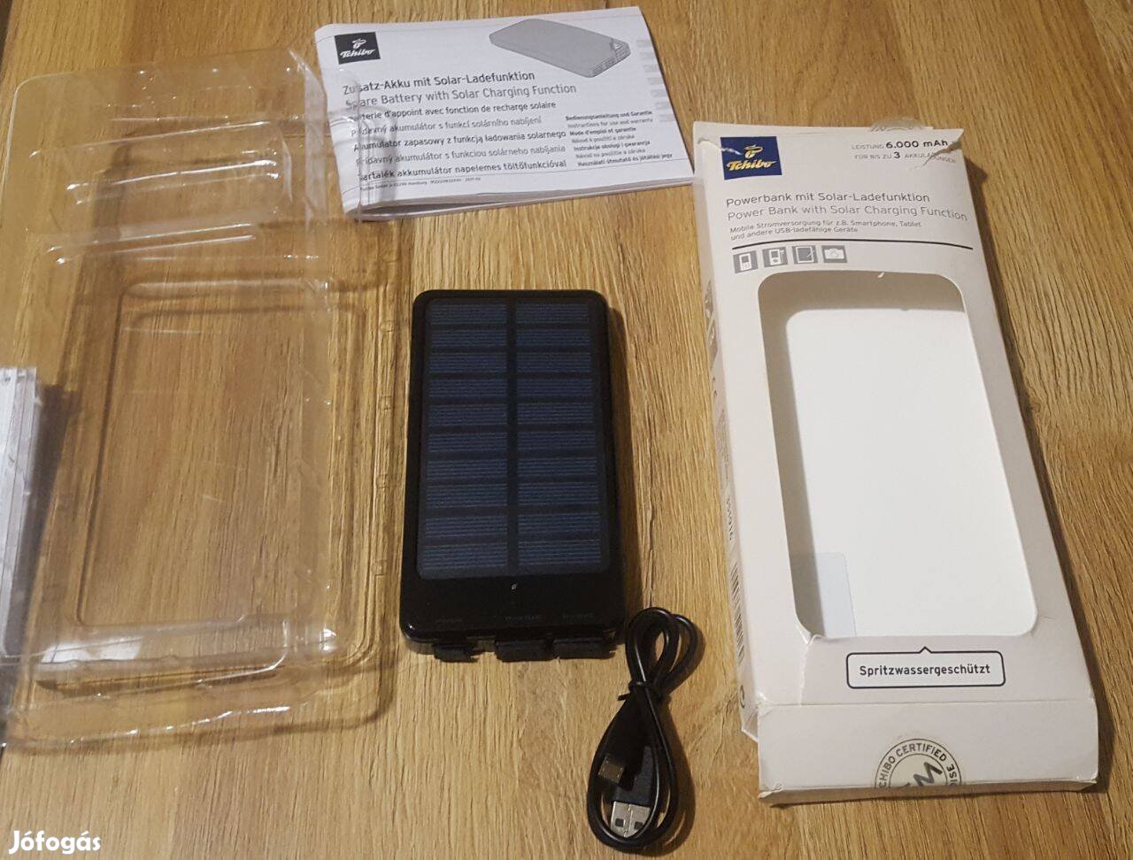 Powerbank napelemes töltő funkcióval, Új! Öko, környezetbarát termék!