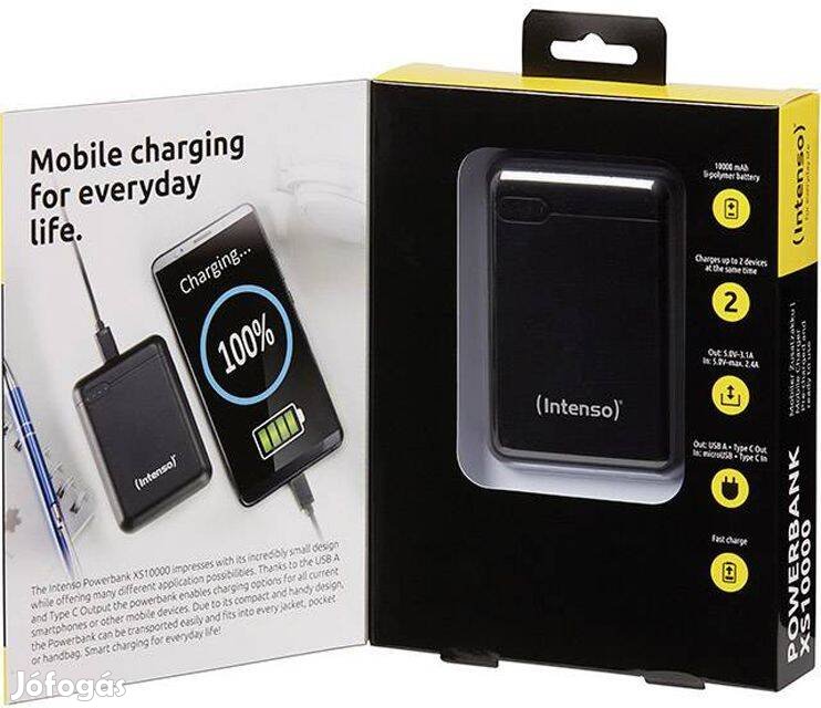 Powerbank telefontöltő új bontatlan Intenso XS10000 10000 mAh 3,1Amper