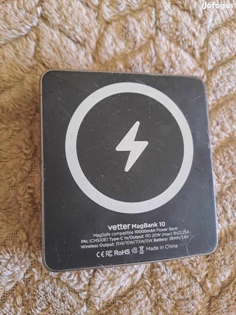 Powerbank vezeték nélküli töltő 