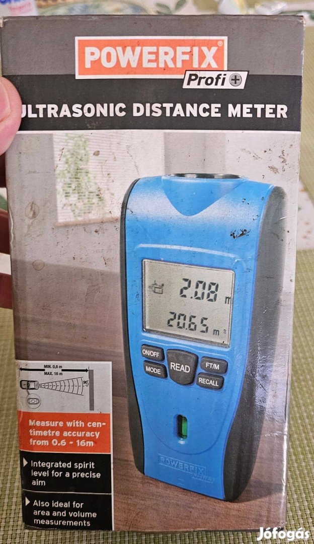Powerfix Ultrahangos távolságmérő eredeti dobozában