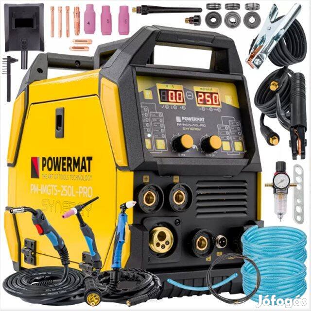 Powermat plazmavágó+CO2 hegesztő+porbeles hegesztő+TIG-AWI+pálcás heg