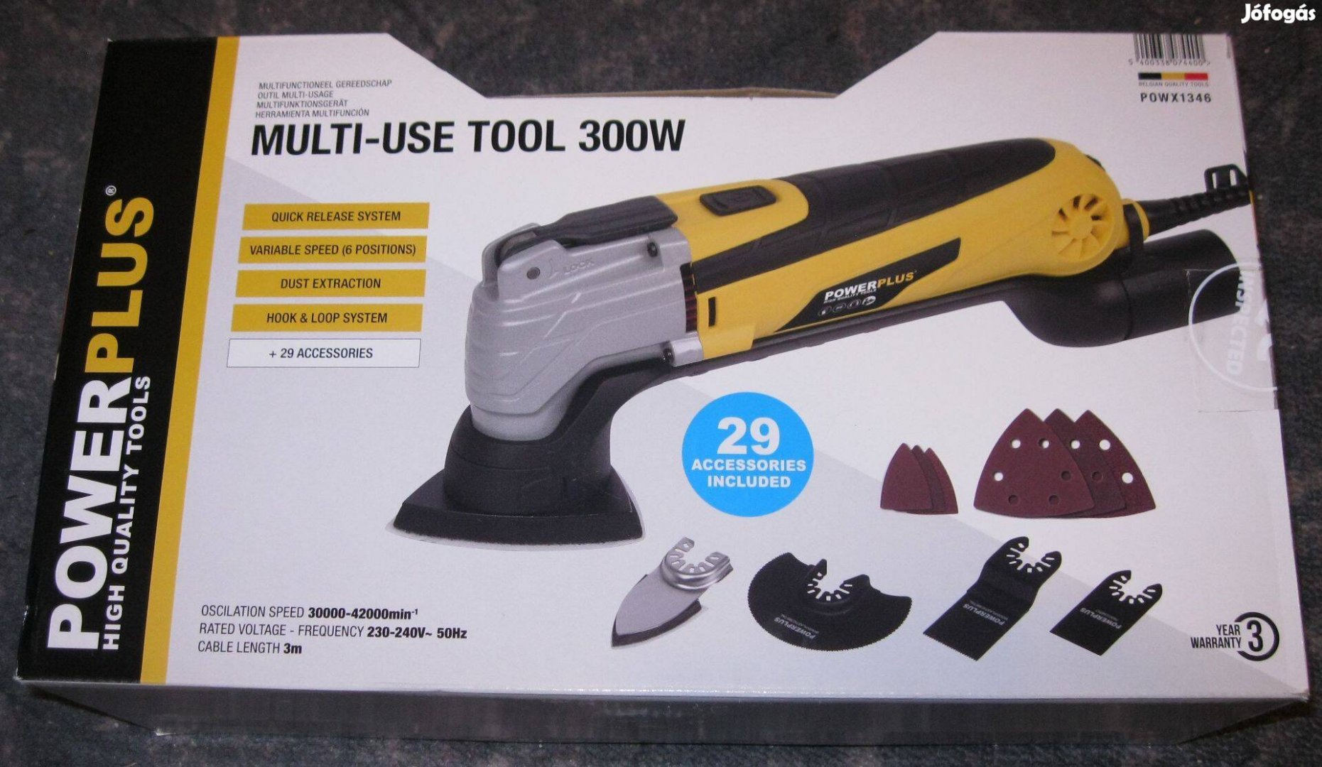 Powerplus Power Plus multifunkciós gép multiszerszám + 29 tartozék