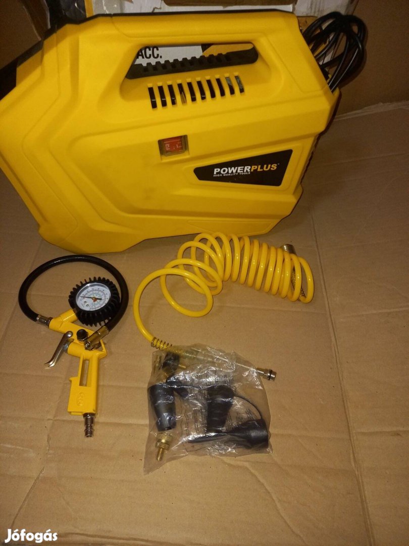 Powerplus olajmentes táskás kompresszor