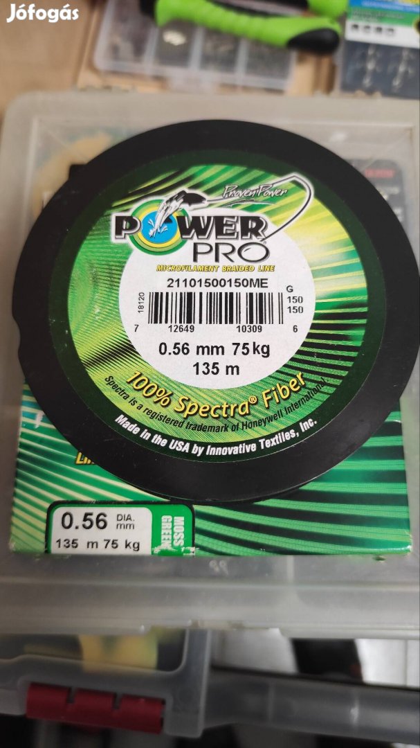 Powerpro 0.56 mm 135 m fonott zsinór 