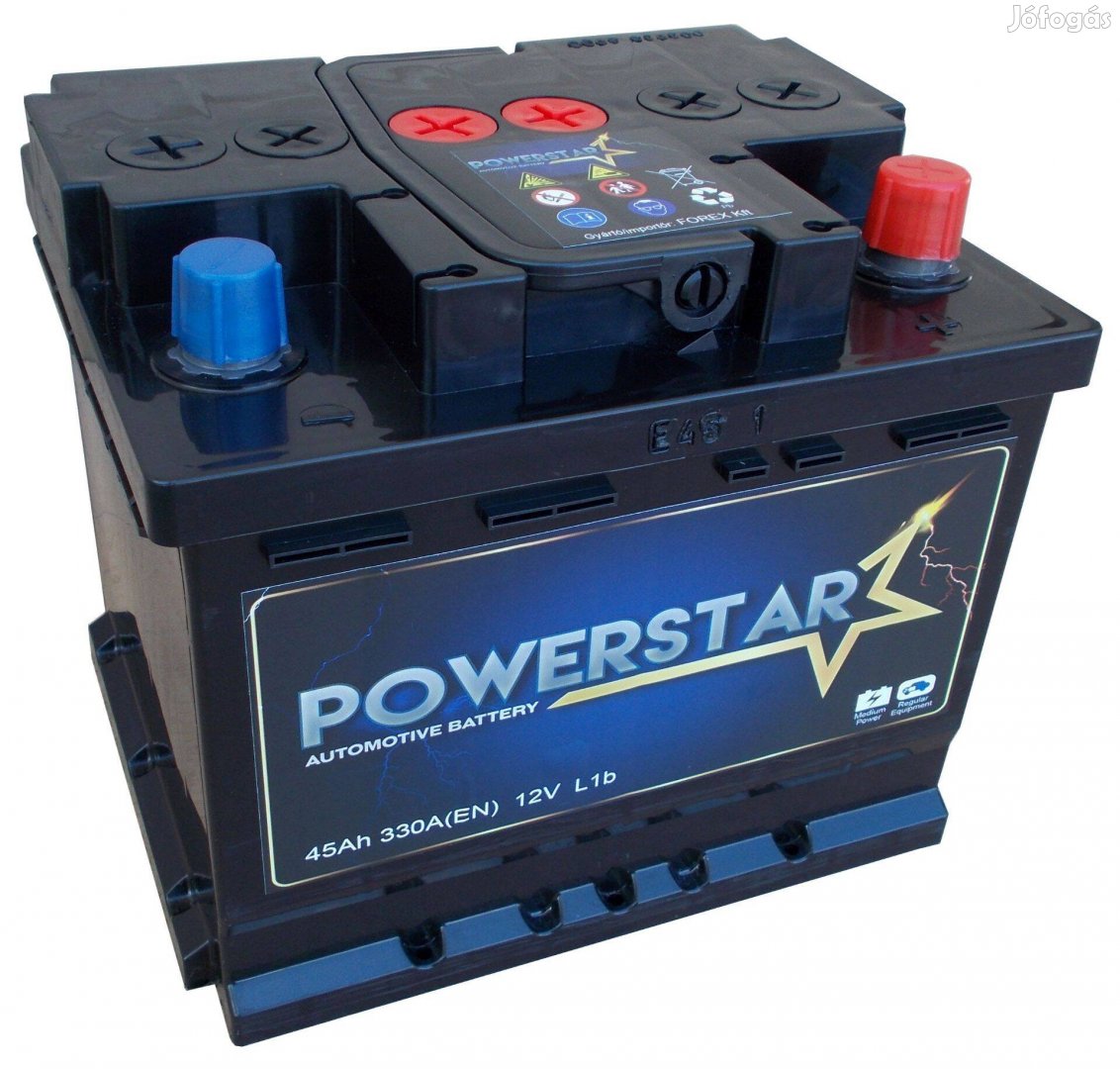 Powerstar akku 95Ah jobb akkumulátor