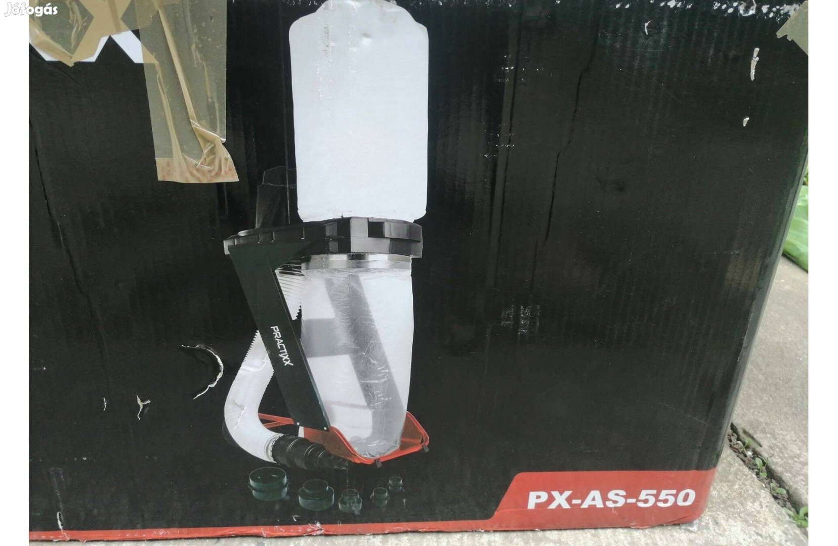 Practixx PX-AS-550 Forgácselszívó Porelszívó a burkolat sérült