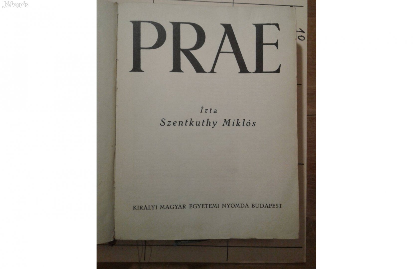 Prae - Szentkuthy Miklós (1934?)