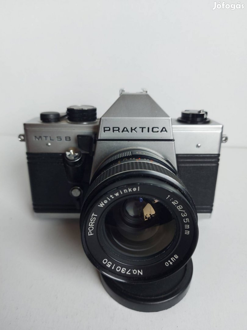 Praktica MTL 5B filmes váz Porst objektívvel