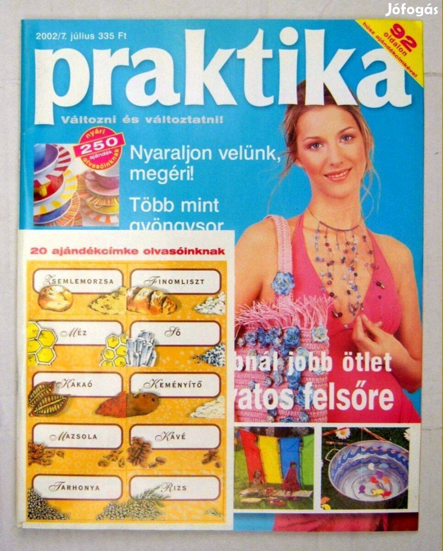 Praktika 2002/7.szám Július (melléklettel) tartalomjegyzékkel