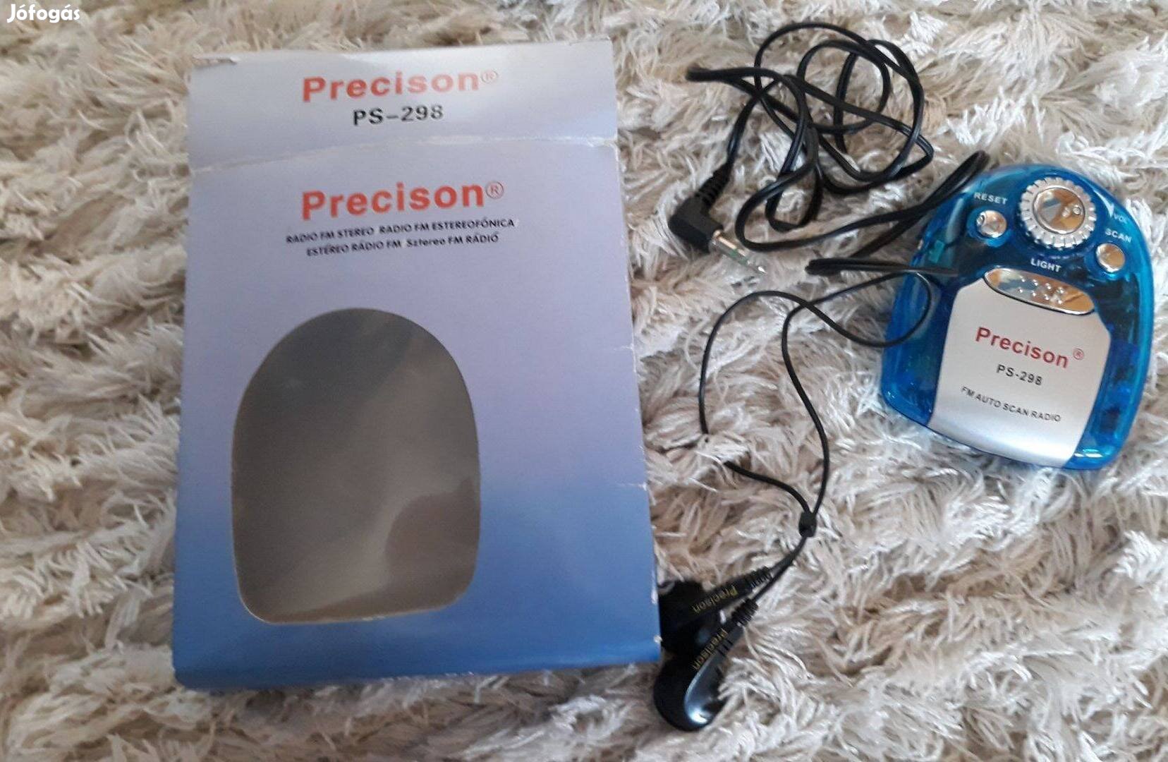 Precison sztereó mini rádió fülhallgatóval!