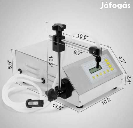 Preciziós élelmiszeripari Folyadéktöltő 2ml-3500ml-ig (2353)