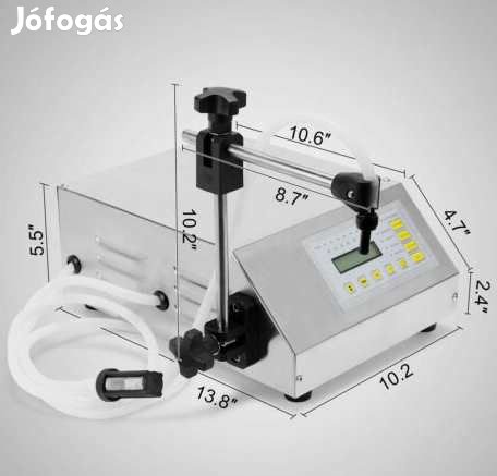 Preciziós élelmiszeripari Folyadéktöltő 2ml-3500ml-ig (2353)