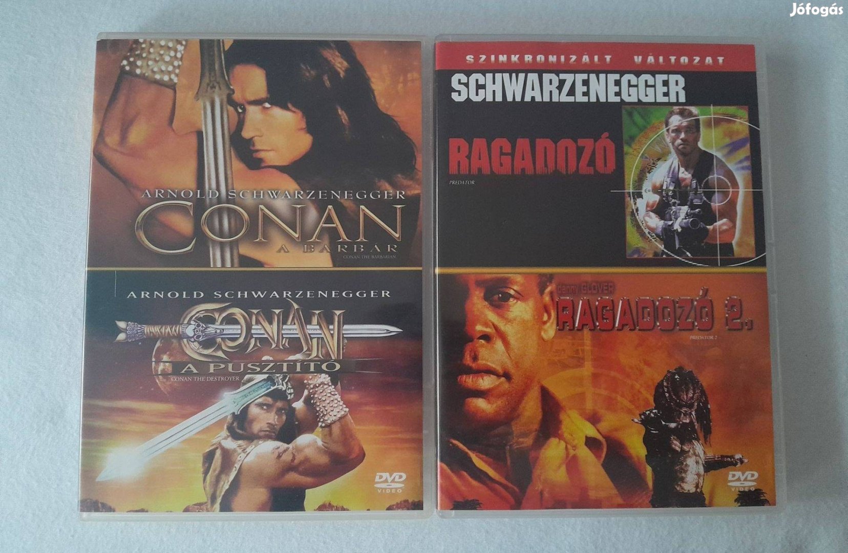 Predator Ragadozó + Conan 4 DVD