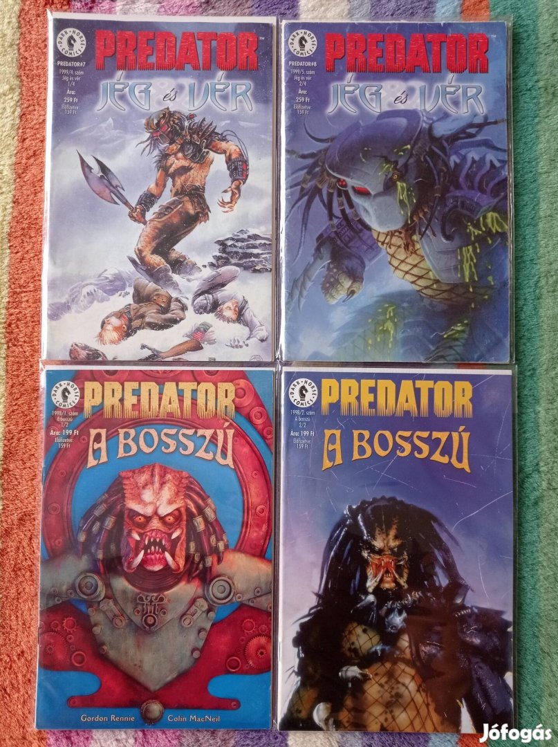 Predator - Jég és vér 1-2. + A bosszú 1-2. képregény